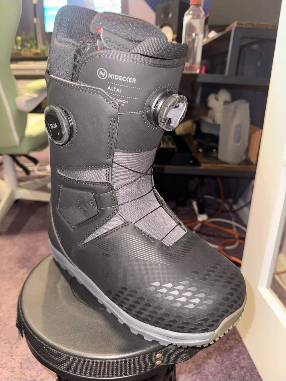 Nidecker Altai double Boa Men's Black Snow Boots new no tags
